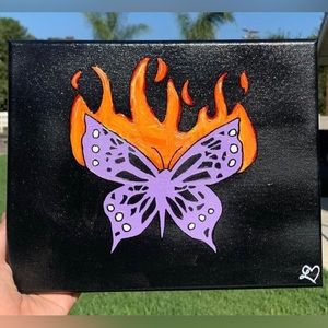 Butterfly Fire Painting